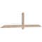 Ekena Millwork Eugene Smooth Timber Gable Bracket, Douglas Fir, 84"W x 21"H x 1 1/2"D x 3 1/2"F, 6/12 Pitch GBW084X21X0204EUG00SDF - alternate 3